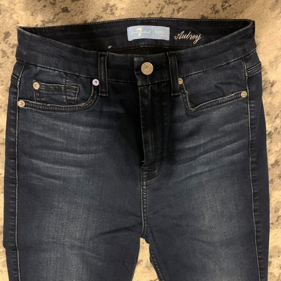 7 for All Mankind: b(air) Denim Aubrey in Varnish - Picture 1 of 3